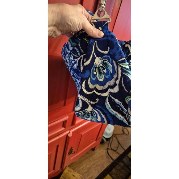 Vera Bradley Mediterranean Blue L Traveler Duffle Bag Weekender Carry Overnight - Picture 5 of 8